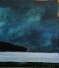 "Black Sun", abstract triptych by Ryn